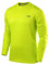 TCA Element Mens Athletic Sports Shirt – Lightweight Breathable Long Sleeve Gym & Running Top - Lime Punch, M