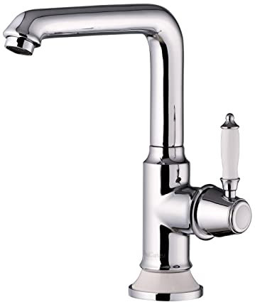 PaulGurkes Waschtischarmatur Retro Küchenarmatur Nostalgie Wasserhahn Vintage Landhausstil Bad Armatur