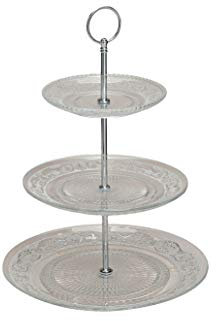 Wurm - Etagere mit 3 Etagen aus Glas, 25 cm