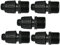 AERZETIX - C48712 - Lot de 5 Adaptateurs/raccords de tuyau goutte à goutte 17x3/4'' filetage externe (pour tuyau de 16mm)- connecteur pour système d'irrigation/d'arrosage - en plastique