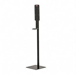 Rubbermaid Commercial Products Freistehender AutoFoam Handdesinfektionsmittelspender, Metallständer, Schwarz 2143543