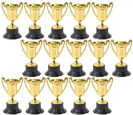TOYANDONA 30 Unità di Premi Concorso Trofeo Dorato Trofei Numero 1 Premi di Coppa di Trofeo Gioco Partito Premio Carnevale Favori Festa