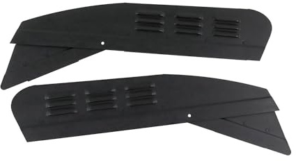Grille d'aération de Fenêtre de Voiture Airvent Compatible avec Citroën Berlingo 2008 à 2018, Grille de Ventilation Aérateur de Fenêtre, 2 Pcs Noir