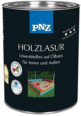 PNZ Holz-Lasur auf Ölbasis lösemittelfrei Holzschutz von Gartenwelt Riegelsberger Premiumklasse UV Schutz Zartgrau 2,5 Liter