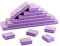 50 Pcs Mini Nail Buffer Blocks 180/100 Grit Sandwich Nail Buffer Washable for Nail Care(Purple)