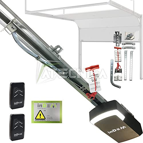 INDEM Automazione portoni sezionali TIRO 60 10mq Binario Cinghia e 2TX