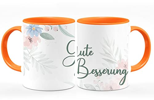 Tasse Gute Besserung Wird schnell wieder gesund Tasse mit Spruch Zitat lustig Motivtasse GZM-Shop