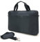 Waytex Sacoche Ordinateur 15 pouces Porte Documents avec 2 Poignées et Bandoulière épaule et 2 Poches zippées, Noir