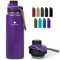 SANTECO Gourde Isotherme en Acier Inoxydable 500ml, 710ml - Bouteille Isotherme Étanche sans BPA - Gourde Inox Sport Ouverture Large - Bouteille d'eau pour Gym, Voyage, Enfant, Randonnée, Ice Coke