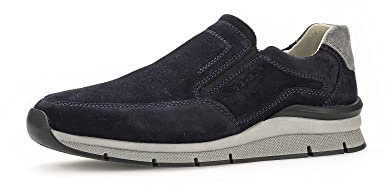 Pius Gabor Herren Sneaker Low,Halbschuhe,zertifiziertes Leder,Wechselfußbett,Superflex Sohle,straßenschuhe,Sportschuhe,Midnight,48.5 EU / 13 UK