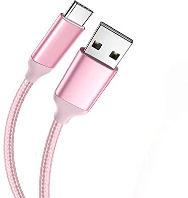 NWNK13 USB C Cable Type C Fast Charging Cable for Google Pixel 7/7 Pro / 6A / 6/6 Pro / 5A 5g / 5 / 4A 5g Android Phone Charger Lead Wire Sync Cord for 4A /4/4 XL/3A XL/3A/3/3XL/2 (3m, Rose Pink)
