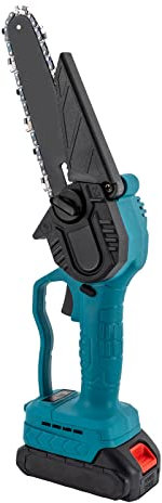6 zoll Akku Mini Kettensäge mit Batterie, 750W Pure Copper Brushless Motor,Tragbar Einhand Elektro Kettensäge mit 21V Ladegerät,Mini-Kettensäge Elektro für Garten Holzschneiden