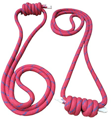 Lot de 4 cordes murales de yoga (2 longues et 2 petites), cordes de yoga rouge, cordes de yoga médical, utilisation thérapeutique, cadeau pour elle, yoga iyengar, Pune