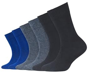 Camano Kinder Kindersocken ideal für aktive Mädchen und Jungen natürliche Baumwolle optimaler Sitz beständig 6er Pack