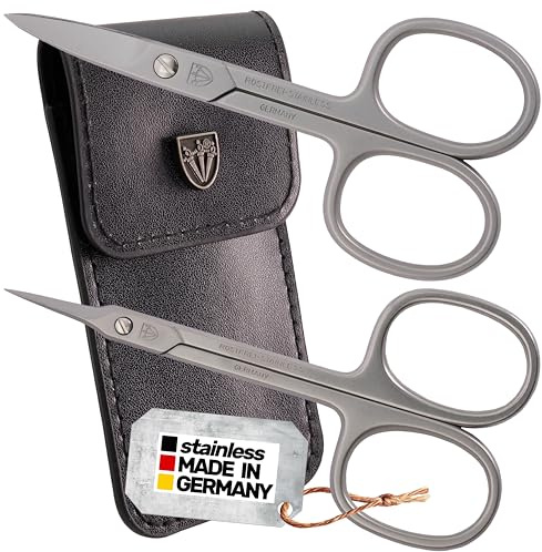 3 Swords Germany - Nail Scissors and Extra fine Cuticle Scissors - MEGASET - Stainless Steel, Extra Sharp - Made in Germany