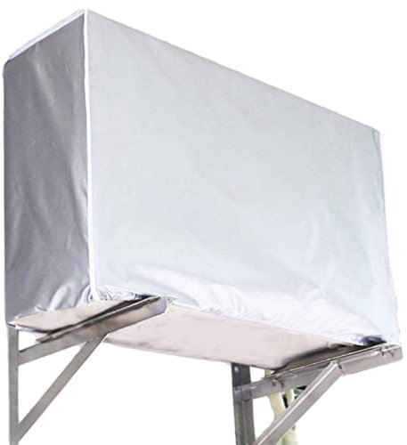 Dubbulon Funda para Aire Acondicionado Exterior, Funda Protectora para Aire Acondicionado, Unidad Aire Acondicionado para Ventana, Impermeable, A Prueba Polvo, Protector Solar