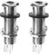 Be In Your Mind 2Pcs 6.35mm Stereo Barrel Jack Socket with 4 Pin Guitar Bass 1/4 Barrel Jack Cylinder Input Output Jacks Guitar Accessories Copper Silver