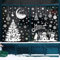 YEJAHY 9 Stück Fensterbilder Weihnachten Selbstklebend, Wiederverwendbar Fenstersticker Weihnachten, PVC Christmas Window Stickers für Weihnachten Dekoration Fenster Türen (B)