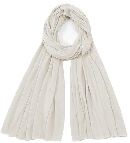 Van Der Rich ® - Einfarbiger Schal Weiche Stola 68cm*170cm - Damen (Beige88)
