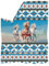 Coloranimal Western Navajo-Decken mit Pferdemuster, weiche Fleecedecke für Bett, Couch, Sofa, warmer Plüsch, Reisedekoration, Decken und Überwürfe