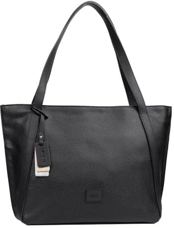 Gabor bags Elfie Damen Shopper Umhängetasche Reißverschluss Klein Schwarz