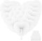 Yumucute Hochzeit Handfächer Weiß Faltfächer 24 Stück Hochzeiten Papierfächer Hochzeitsdeko Wedding Sommer Gastgeschenk Tischdekoration Vintage Geschenk (Herz)