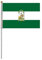 Bandera de mesa de escritorio, 21 x 14 cm, mástil y base de acero, banderas de mesa para salas de reuniones (Andalucía)