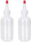 SGERUFZ 2pcs Applikator Flasche mit Spitze, Squeeze Flasche, Kunststoff Haarfärbeflaschen, Plastik Quetschflasche für Kleber, Malen, Basteln, Salon-Haarpflege