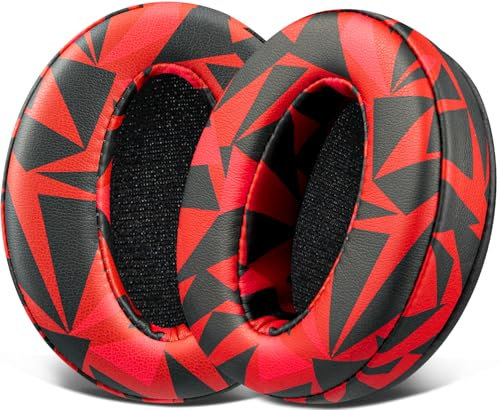 SOULWIT Ersatz Ersatzpolster Ohrpolster für Sennheiser HD4.50, HD4.50BT, HD 4.50BTNC, HD4.50SE, HD4.40BT, HD4.30G, HD4.20S, HD458BT, HD450, HD 450BT, HD400S, HD350BT,HD300 Kopfhörer