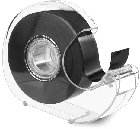 9m Bande Magnétique Adhésive avec Dérouleur, Bande Magnétique Autocollante Universelle pour cartes postales, photos et tableaux blancs