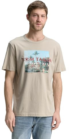 TOM TAILOR Herren T-Shirt mit Foto-Print
