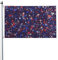 Bandiera americana quattro stagioni con stelle rosse e blu - Bandiera per vacanze double face con asole - fondo decorativo - Forniture per feste