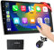 Haudio 10.1 Zoll 2 Din Radio Android,mit Wireless CarPlay & Android Auto,Auto Radio Touch Display mit Rückfahrkamera,GPS-Navigation, Bildschirmspiegelung,AUX,FM|Android CarPlay Bildschirm
