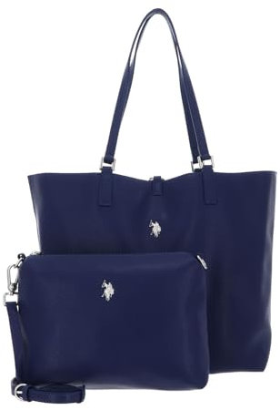 U.S.POLO ASSN. - Shopper Tasche aus polyurethan, blau-multicolor (33 X 14 X 32 cm)