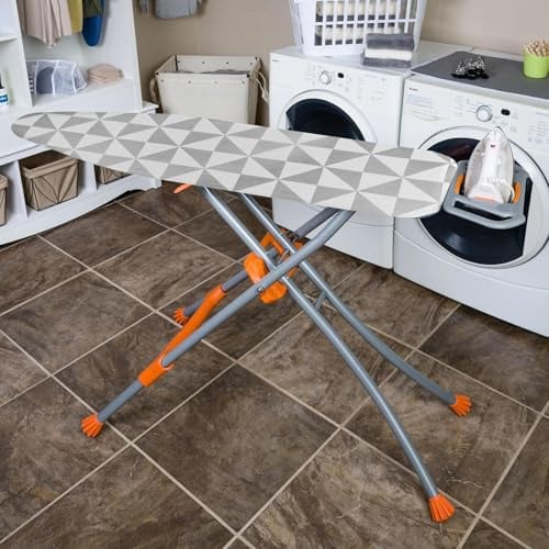 Ironing Board Pad - 47x16inches Cotton Thick Heat Resistant Felt & Foam Replacement Cover | , Non-Slip , Ironing Mat With Scorch Resistant For Easy Ironingg
