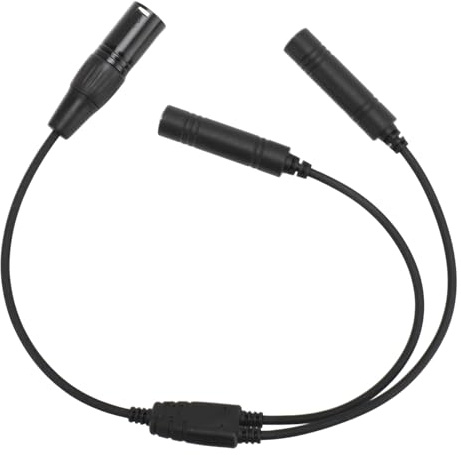 lyrlody Aviation Headset Adapter, GA to XLR Adapter Headset Connector GA Dual Plug to 5 Pin XLR with ABS and Metal for Commercial Pilots