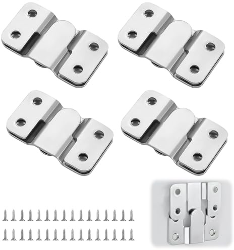 8 Pack Flush Mount Bracket Interlocking Headboard Wall Fixings, 53mm