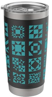 Quilting Design for Quilters and Quilt Collectors Stainless Steel Insulated Tumbler