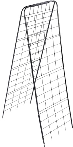 Luocute Estructura de Soporte para Plantas con Forma de A, Soporte Metálico de ángulo Ajustable para Plantas Trepadoras, Ideal para Tomates y pepinos.