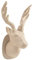Décopatch NO038C Trophäe Hirsch (aus Pappmaché, 12,5 x 13 x 28 cm, zu Personalisieren) 1 Stück natur