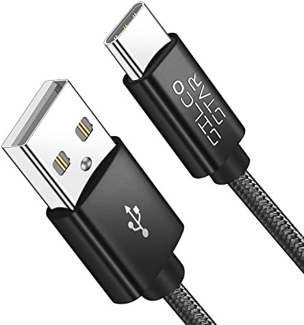 Silco Star Extra Long 1M Type C USB Data Sync Charge Charging Cable For Huawei P9, P9+, G9+, P10, P10+, P20, P20 Pro, P20 Lite, P20 Lite(2019), P30, P30 Pro, P30 Lite, P Smart Z and Y9 Prime(2019)