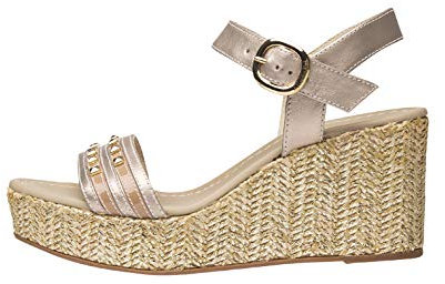 Nero Giardini E012400D Sandali Donna In Pelle, Vernice E Tela - Rosa Antico 40 EU