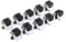 Lot de 10 supports pour balai, support mural pour outils de jardin, support de manche et support pour balai droite, spatule et co.