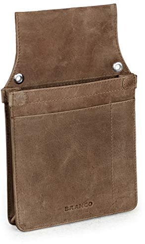 Profi Kellnerholster Kellnerhalfter, Echt-Leder, Braun, Branco 41433