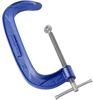 3 x Spear & Jackson E20-12 Heavy Duty G Clamp, Blue, 12-Inch
