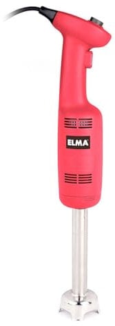 ELMA Batidora de Mano Industrial Crusher Series | Trituradora Profesional, Velocidad Variable 6000~20000 rpm, 270W, Brazo de 16 cm de Acero Inoxidable, Color Rojo