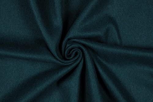 Stoff Meterware Uni Filz - 1 Meter, Filzstoff, Basteln, Vorhänge, Bekleidung, Kissen, Deko (Grün)