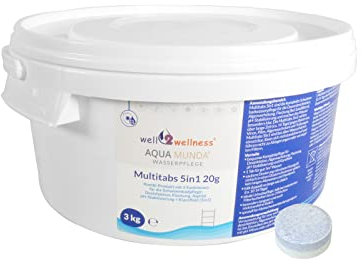 Aqua Munda Wasserpflege Kleine Premium Pool Multitabs 5in1 20g 3kg