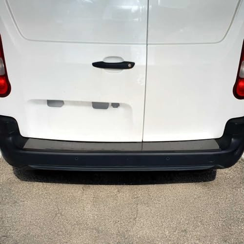 OMAC Protection de Pare-Chocs Arrière pour Citroen Berlingo Cargo 2018-2026 – INOX Finition Dark Chrome – Seuil de Coffre sur Mesure – Protection Seuil de Chargement