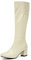 Lroey Reoly Stivali da Donna a Metà Polpaccio con Tacco a Blocco, Stivali da Vestito Eleganti Zip Stivali Alti Tacco Medio Punta Rotonda Stivali Invernali 303 Beige Numero 38 EU
